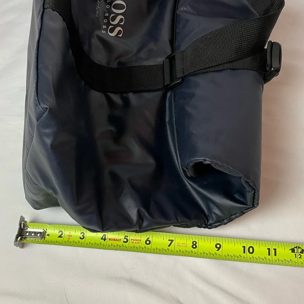 BOSS Hugo Boss Parfums Weekender Duffle Travel Overnight Bag Navy Blue Men’s